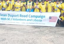 SCJ Liberia Sanitation Team Influences Duport Road Market
